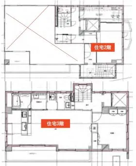 神宮前4丁目高野ビルの基準階図面