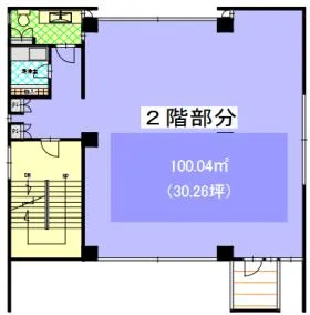 神輿Ⅱビルの基準階図面