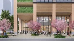 日本橋本町三井ビルディング&forest (仮称)日本橋本町木造計画(むろまち小路)の外観