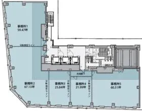 NANT仙台南町ビルの基準階図面
