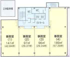 仙台KSビルの基準階図面