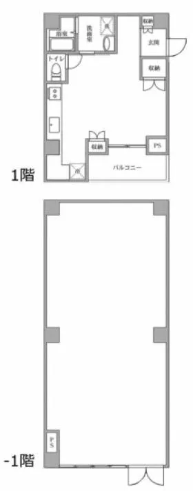 DeLCCS神楽坂五軒町ビルの基準階図面
