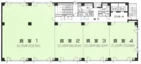 マルイト北4条ビルの基準階図面