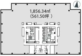 札幌三井JPビルディングビルの基準階図面