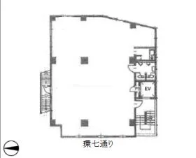 第2エメラルド青木ビルの基準階図面