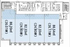 長谷工那覇ビルの基準階図面