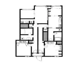 新宿アイランドレジデンスビルの基準階図面