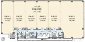 S-GATE FIT東比恵ビルの基準階図面