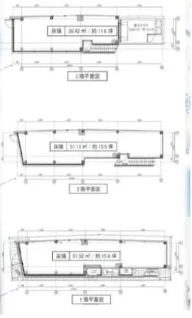 HACO Gaiemmaeビルの基準階図面