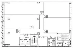 東洋証券広島スクエアの基準階図面