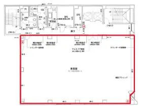 ウツミ屋立町ビルの基準階図面