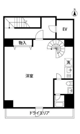 REISM HIVE 中目黒ビルの基準階図面