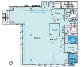 WORK VILLA MYJ Kandaビルの基準階図面