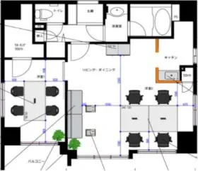 八丁堀アムフラットビルの基準階図面