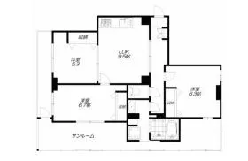 桂マンションビルの基準階図面