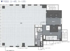 CIRCLES+新橋ビルの基準階図面
