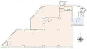 エヴェナール方南町ビルの基準階図面