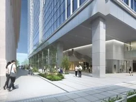 (仮称)横浜市中区海岸通計画(A-1地区)ビルの外観