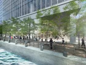 (仮称)横浜市中区海岸通計画(A-1地区)ビルの外観