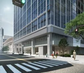 (仮称)横浜市中区海岸通計画(A-1地区)ビルの外観