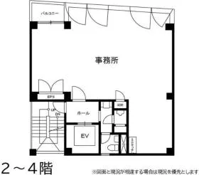 瑞橙ビルの基準階図面