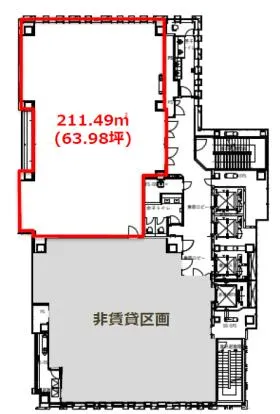 こゆるぎビルの基準階図面