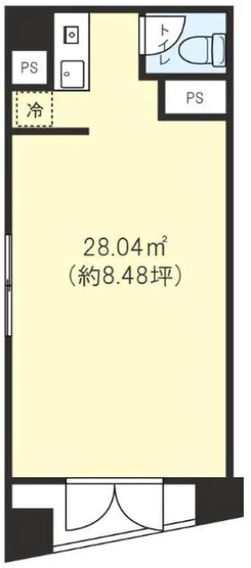 池亀ビルの基準階図面