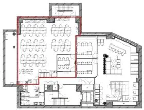TERRACE SITE GOTANDAビルの基準階図面