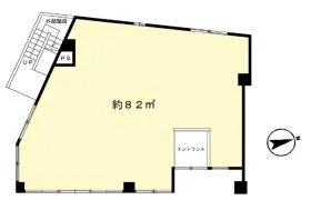 福室ビルの基準階図面