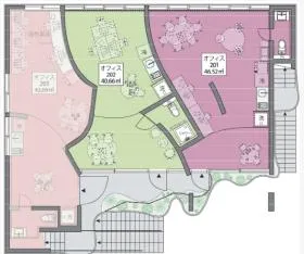 SHINJUKU NEW VILLAビルの基準階図面