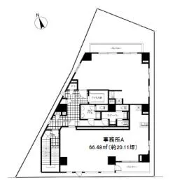 CLEYERA西早稲田ビルの基準階図面