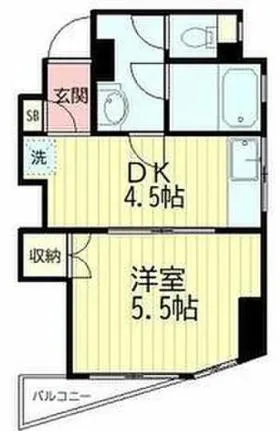 市川ビルの基準階図面