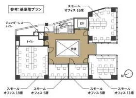 SHIBUYA WayPビルの基準階図面
