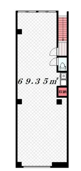 須戸ビルの基準階図面