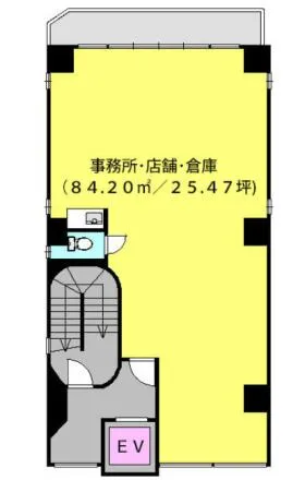 第1小久保ビルの基準階図面