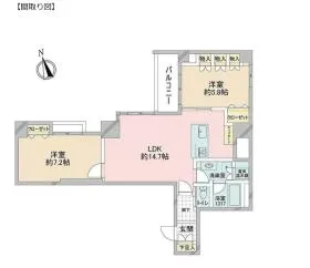 半蔵門ハウスビルの基準階図面