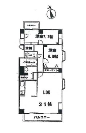 エビスパークヒルズビルの基準階図面