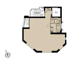 THE V-CITY Shimbashiの基準階図面