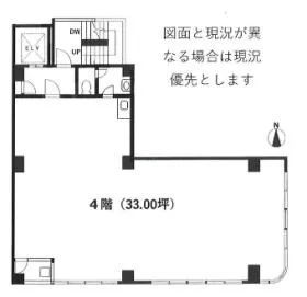 黒門淡路ビルの基準階図面