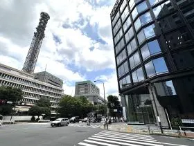 横断歩道を通過する