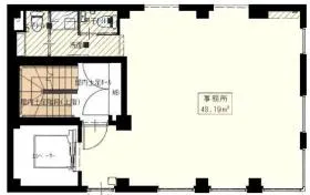 Z CUBE後楽園ビルの基準階図面
