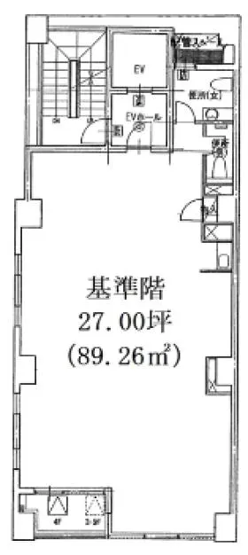 銀座小寺ビルの基準階図面