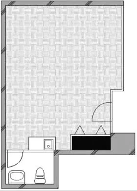 パラスト上目黒ビルの基準階図面