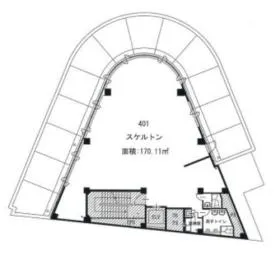 CI-20ビルの基準階図面
