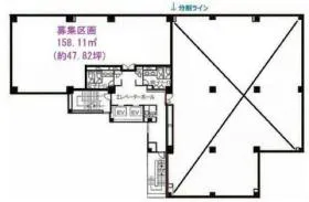 ミュプレ東池袋ビルの基準階図面
