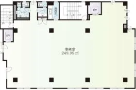 パークサイド山本館ビルの基準階図面