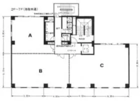 高千穂ビルの基準階図面