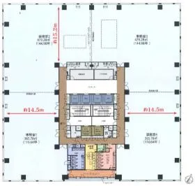 野村不動産日本橋本町ビルの基準階図面