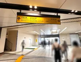 南口から出て世界貿易センタービルディング南館へ向かう