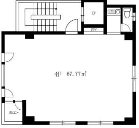 赤坂楓庵ビルの基準階図面